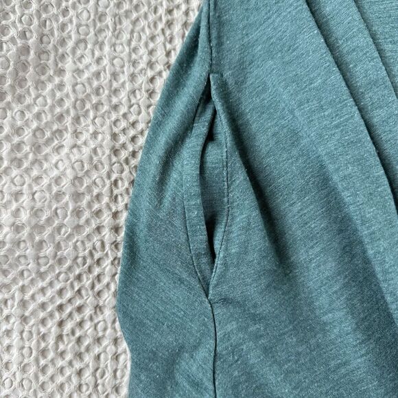 2! LOGO Lounge BY LORI GOLDSTEIN HANDKERCHIEF HEM JERSEY KNIT Dresses Small Cozy - Picture 9 of 14